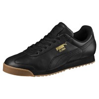 PUMA 彪马 官方 男女同款情侣德训鞋休闲鞋 ROMA 366408 黑色 02 44