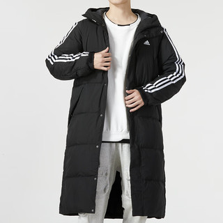 阿迪达斯 （adidas）男装上衣 运动服出行防风舒适保暖时尚连帽羽绒服 IT8714/黑色/保暖 XS