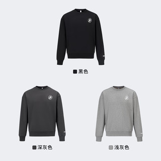 Reebok男女款HOODIE经典印花图案时尚街头休闲套头卫衣 GGH-麻灰 2XL