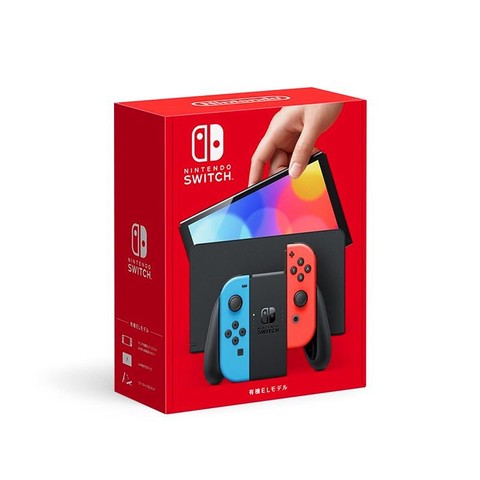 省546元】任天堂游戏机_Nintendo 任天堂Switch OLED 港版游戏主机红蓝