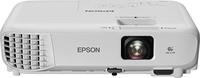 EPSON 爱普生 EB-W06 3LCD,高清,3700流明,320英寸显示屏,内置扬声器,WXGA 投影仪 - 白色