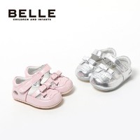 BeLLE 百丽 女童学步鞋婴幼童女宝宝鞋子软底防滑舒适轻便可爱百搭步前鞋