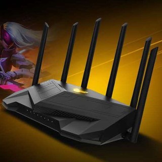 ASUS 华硕 TUF GAMING电竞特工 AX5400 5400M 千兆电竞路由器 Wi-Fi 6（802.11ac）黑色 单个装