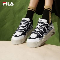 FILA 斐乐 斑斓鞋ROSETTA女鞋板鞋2023秋新款面包厚底鞋复古休闲鞋