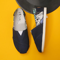TOMS 汤姆斯 Tt&Mm/汤姆斯日系风软底帆布鞋女轻便舒适夏季一脚蹬懒人可爱布鞋