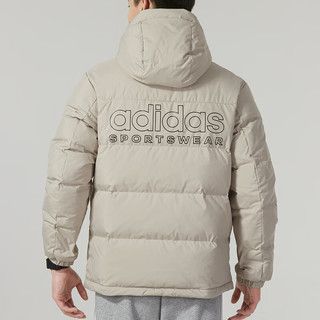 阿迪达斯 （adidas）男装 保暖舒适休闲服羽绒外套保暖舒适运动服 IW0780/浅卡其/绒子含量：70% S/175/88A