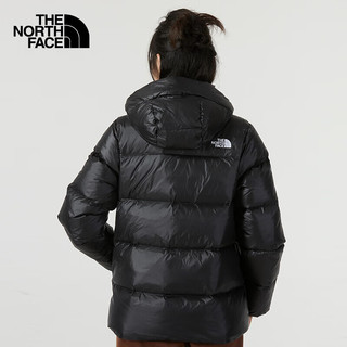 The North Face北面羽绒服女款秋冬户外登山服防风保暖700蓬鹅绒填充面包服 JK3/黑色 L