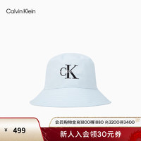 Calvin Klein Jeans24春季男士休闲通勤刺绣字母纯棉渔夫帽圣诞HX0306 494-云水蓝 OS