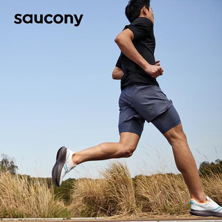 索康尼（SAUCONY）男鞋23冬菁华KINVARA 14跑鞋透气轻便运动鞋耐磨缓震跑步鞋 菁华14/白褐 43/9.5/275mm