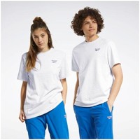 Reebok 锐步 CL F SMALL VECTOR TEE 中性运动T恤 FT7429 白色 M