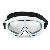 妙普乐 滑雪战术风镜对抗撞击眼镜防爆镜男女摩托车骑行运动护目镜防风镜 白框