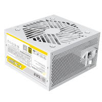 BUBALUS 大水牛 额定500W FX500白色台式电脑电源（80PLUS金牌认证/宽幅/扁平线材/智能温控/主动式PFC）