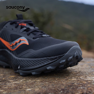 saucony 索康尼 炽焰BLAZE TR缓震户外耐磨越野跑鞋男跑山运动鞋黑红40