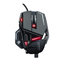 MAD CATZ 美加狮 RAT8+游戏电竞有线机械鼠标RGB灯带配重吃鸡赛钛客红黑白色