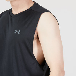 安德玛（UNDERARMOUR）男装运动服肌肉跑步背心透气服快干无袖训练背心 1327972-001 3XL