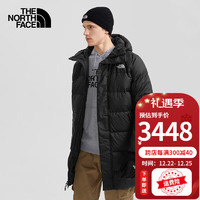 The North Face北面羽绒服男秋冬户外防寒防风保暖600蓬中长款鹅绒夹克外套 JK3 S