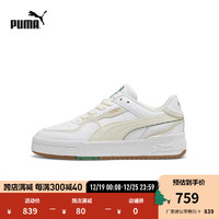 彪马（PUMA） 男女同款复古休闲板鞋 CA PRO CRUSH EARTH 395773 白-米白色-树胶色-03 41