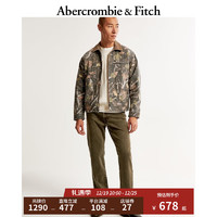 ABERCROMBIE & FITCH男装 美式复古运动宽松休闲秋冬工装风夹克外套 332973-1 迷彩灰 S (175/92A)