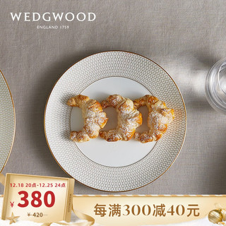 WEDGWOOD 威基伍德金色几何20cm餐盘骨瓷盘子餐具欧式礼盒40007540