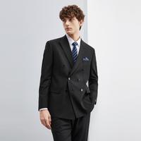 【双排扣设计】西服套装男夏职业西装结婚新郎礼服
