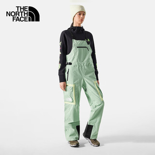 The North Face北面滑雪裤冲女锋裤背带裤户外运动单板双板防水防风2382VX I0G/绿色 S/160（拍小一码）