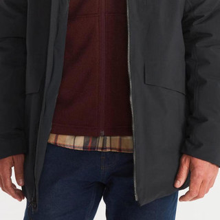 土拨鼠（Marmot）男士羽绒服 Oslo GORE-TEX系列轻量防水防寒保暖夹克外套 黑色 Black XXL