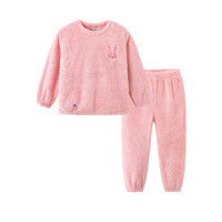 小马宝莉儿童韩版时尚加绒家居服套装 4206款-粉色 140