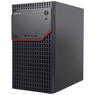 BUBALUS 大水牛 风睿U2+劲强200W 商务台式主机电脑机箱电源套装（支持M-ATX/ITX/电源上置/3风扇位）