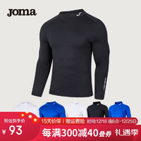 Joma 荷马 加绒紧身衣运动长袖高弹训练跑步T恤服 黑色 XL