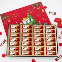 德芙（Dove）巧克力礼盒休闲零食糖果圣诞节浪漫心意 德芙4.5g*28粒圣诞巧克力礼盒