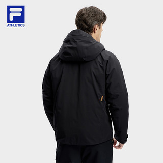 FILA 斐乐男士羽绒服简约基础户外运动连帽上衣