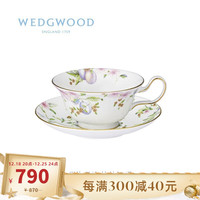 WEDGWOOD 威基伍德甜梅花茶杯碟2件组骨瓷咖啡茶杯茶碟欧式