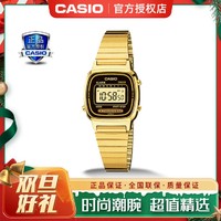 CASIO 卡西欧 手表复古小金表多功能女士手表