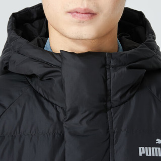 彪马（Puma）羽绒服男装冬季运动休闲户外透气经典保暖简约大气中长款时尚外套 674641-01/主推款 XL/185