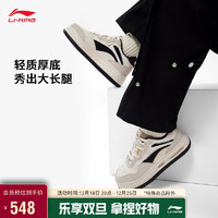 LI-NING 李宁 FUTURE C1丨经典休闲鞋女鞋板鞋2024春季LOGO字母运动鞋AGCU032