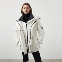 朗姿 冬季防风户外蓬松保暖白鹅绒羽绒服滑雪服双领设计