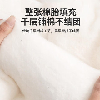 新疆棉花被可拆洗被子冬棉被加厚冬季保暖 150x200cm总重约4斤