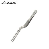 ARCOS 原装进口18/10不锈钢摆盘镊子弯镊子料理装盘摆盘装饰工具夹