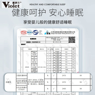 Violet 紫罗兰 A类原棉蚕蛹蛋白抑菌软垫酒店床垫家用床褥宿舍榻榻米垫被