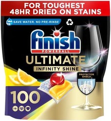 finish 亮碟 Ultimate Infinity Shine 柠檬凝珠100 颗 洗碗机用
