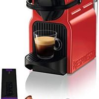 KRUPS 克鲁伯 Nespresso Inissia XN 1001 泵压式迷你胶囊咖啡机 家用办公室用 红色