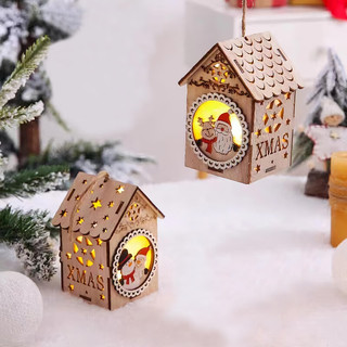 多美忆 圣诞节装饰圣诞树挂饰儿童圣诞装饰品彩灯房子1个装