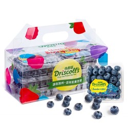 怡颗莓 Driscoll’s 云南蓝莓 Jumbo超大果 6盒礼盒装 约125g/盒