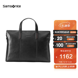 Samsonite 新秀丽 公文包男士商务手提包牛皮革14英寸电脑包 TK9*09001