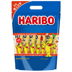 HARIBO 哈瑞宝 小熊橡皮糖果散装水果软糖qq糖果网红儿童零食80g×7