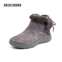 SKECHERS 斯凯奇 冬季女士加绒雪地靴保暖厚底棉鞋舒适百搭短筒靴