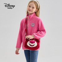 88VIP：迪士尼 儿童草莓熊斜挎包单肩包成人手拎包可爱包包可调节双肩包女
