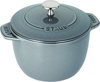 staub 珐宝 灰色 M 16cm 煮饭锅 2合 铸铁锅