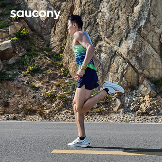 索康尼（SAUCONY）男鞋 冬季啡速3竞速跑鞋稳定支撑运动鞋轻便透气跑步鞋 啡速3/冲金时刻 40.5/7.5/255mm