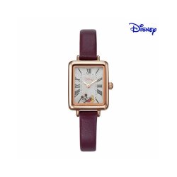disney迪士尼韩国直邮disneymickeymouse女士方形皮革手表d11119br